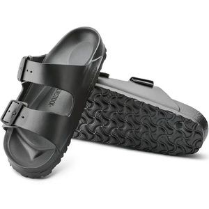 BIRKENSTOCK Arizona Essentials EVA Metallic Anthracite Beach Sandals Size W8/M6